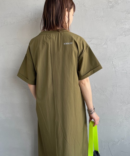 KELTY（ケルティ）の「[KELTY/ケルティ] 別注 ラッシュコンフォート ショートスリーブナイロンワンピース（ワンピース・レディース・オリーブ/ブラック/チャコールグレー・F）」の20枚目の写真