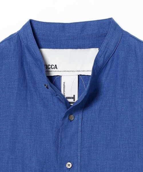 TICCA / リネン フレンチスリーブ シャツ［手洗い可］（シャツ