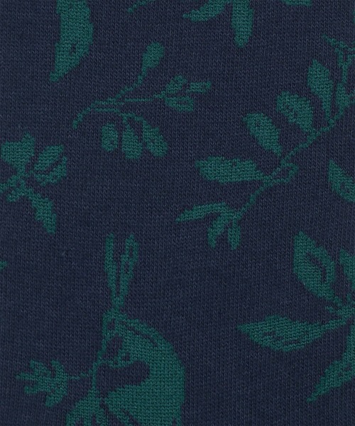 Paul Smith（ポールスミス）の「ボタニカルラビット ソックス【150611 DRO】（ソックス/靴下・メンズ・ネイビー/ライトインディゴブルー/ダークパープル/レッド・25-27）」の8枚目の写真