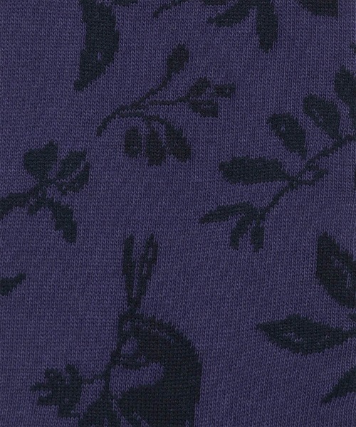 Paul Smith（ポールスミス）の「ボタニカルラビット ソックス【150611 DRO】（ソックス/靴下・メンズ・ネイビー/ライトインディゴブルー/ダークパープル/レッド・25-27）」の6枚目の写真