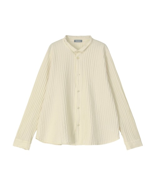 Plantation（プランテーション）の「ECO WAVE / シャツ / (O)（シャツ/ブラウス・レディース・レッド/ブラック/オフホワイト・M size/XL/L size）」の2枚目の写真