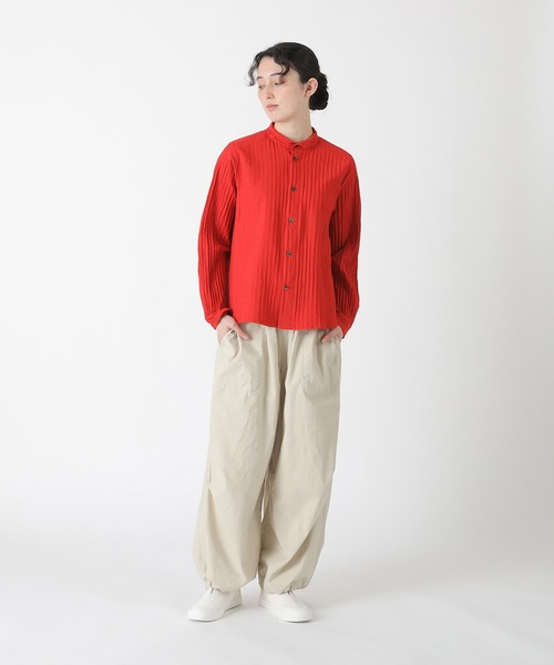 Plantation（プランテーション）の「ECO WAVE / シャツ / (O)（シャツ/ブラウス・レディース・レッド/ブラック/オフホワイト・M size/XL/L size）」の14枚目の写真