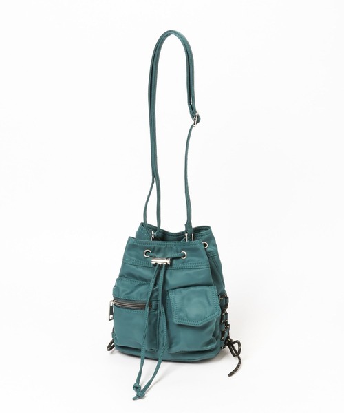 PAGEBOY（ページボーイ）の「WポケットキンチャクBAG（ボディバッグ/ウエストポーチ・レディース・ブラック/ダークグリーン・FREE）」の11枚目の写真