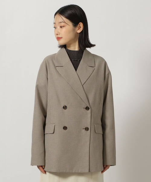 LAKOLE（ラコレ）の「チェックダブルジャケット / 290761（テーラードジャケット・レディース・ネイビー/グレー/ベージュ・MEDIUM/LARGE）」の14枚目の写真