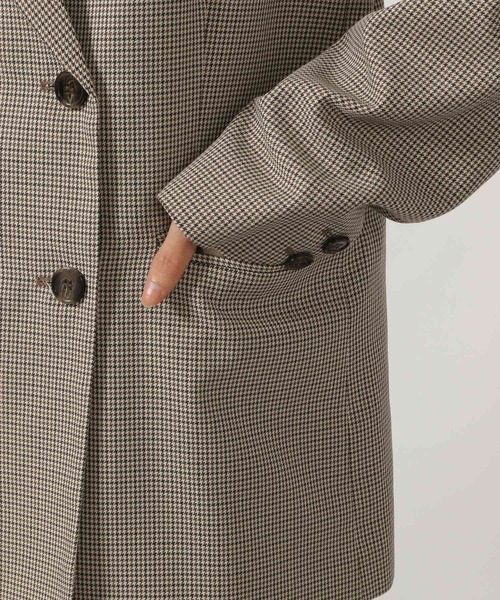 LAKOLE（ラコレ）の「チェックダブルジャケット / 290761（テーラードジャケット・レディース・ネイビー/グレー/ベージュ・MEDIUM/LARGE）」の10枚目の写真