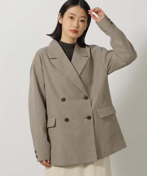 セール】チェックダブルジャケット / 290761（テーラードジャケット