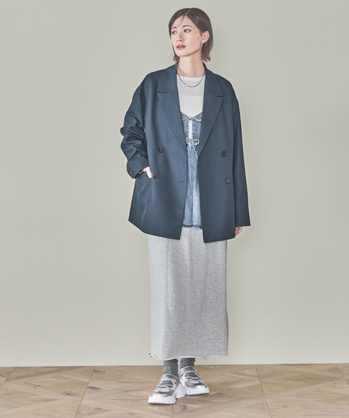 セール】チェックダブルジャケット / 290761（テーラードジャケット