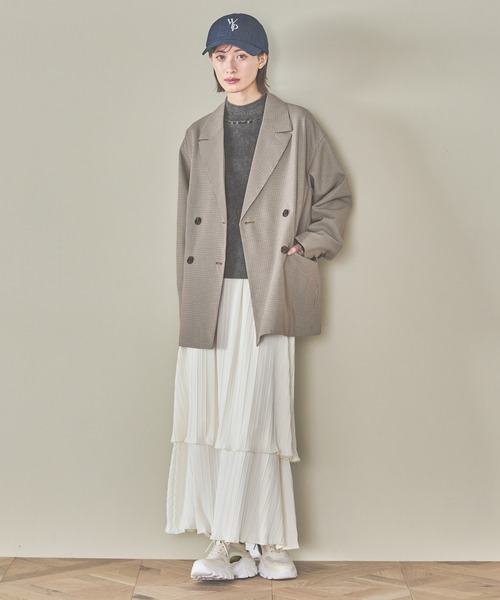 セール】チェックダブルジャケット / 290761（テーラードジャケット