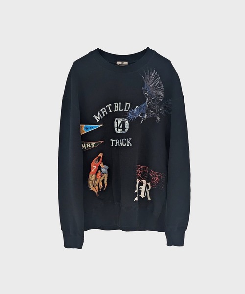 KHOKI / コッキ】Multi embroidered-design sweatshirt