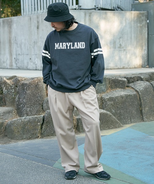 スラブロゴプリントトレーナー（スウェット）｜POWER TO THE PEOPLE（パワートゥーザピープル）