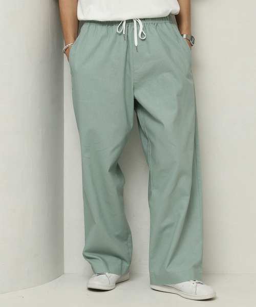 Firsthand（ファーストハンド）の「カジュアル綿麻ワイドパンツ（その他パンツ・メンズ・カーキ/ダークブラウン/ブラック/ナチュラル/グリーン・マルチサイズ）」の5枚目の写真