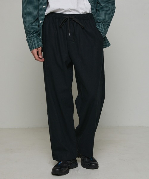 Firsthand（ファーストハンド）の「カジュアル綿麻ワイドパンツ（その他パンツ・メンズ・カーキ/ダークブラウン/ブラック/ナチュラル/グリーン・マルチサイズ）」の2枚目の写真