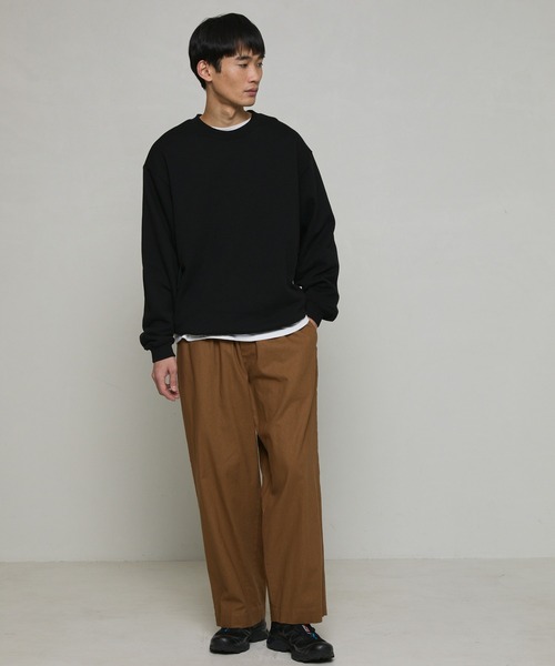 Firsthand（ファーストハンド）の「カジュアル綿麻ワイドパンツ（その他パンツ・メンズ・カーキ/ダークブラウン/ブラック/ナチュラル/グリーン・マルチサイズ）」の6枚目の写真