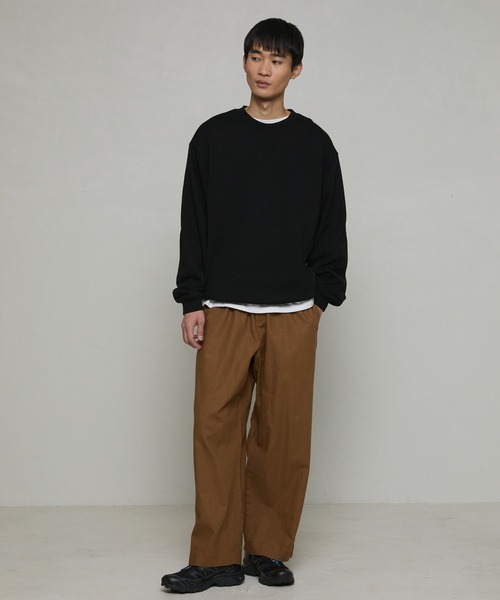 Firsthand（ファーストハンド）の「カジュアル綿麻ワイドパンツ（その他パンツ・メンズ・カーキ/ダークブラウン/ブラック/ナチュラル/グリーン・マルチサイズ）」の7枚目の写真