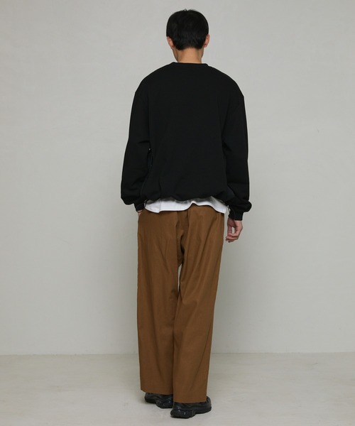 Firsthand（ファーストハンド）の「カジュアル綿麻ワイドパンツ（その他パンツ・メンズ・カーキ/ダークブラウン/ブラック/ナチュラル/グリーン・マルチサイズ）」の10枚目の写真
