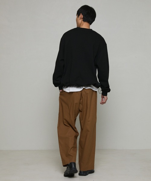 Firsthand（ファーストハンド）の「カジュアル綿麻ワイドパンツ（その他パンツ・メンズ・カーキ/ダークブラウン/ブラック/ナチュラル/グリーン・マルチサイズ）」の11枚目の写真