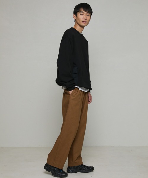 Firsthand（ファーストハンド）の「カジュアル綿麻ワイドパンツ（その他パンツ・メンズ・カーキ/ダークブラウン/ブラック/ナチュラル/グリーン・マルチサイズ）」の12枚目の写真