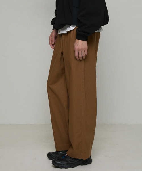 Firsthand（ファーストハンド）の「カジュアル綿麻ワイドパンツ（その他パンツ・メンズ・カーキ/ダークブラウン/ブラック/ナチュラル/グリーン・マルチサイズ）」の16枚目の写真