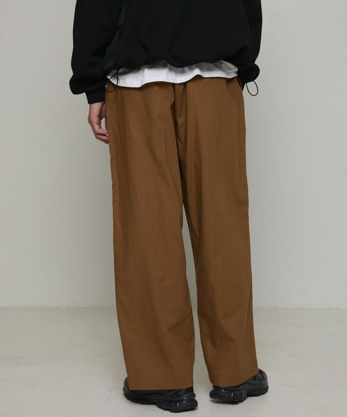 Firsthand（ファーストハンド）の「カジュアル綿麻ワイドパンツ（その他パンツ・メンズ・カーキ/ダークブラウン/ブラック/ナチュラル/グリーン・マルチサイズ）」の17枚目の写真