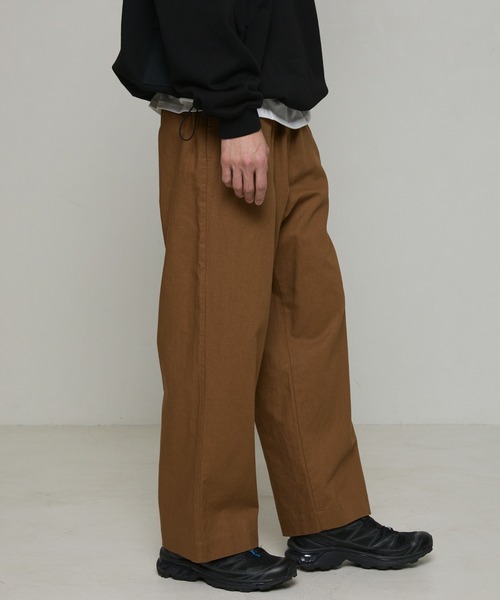 Firsthand（ファーストハンド）の「カジュアル綿麻ワイドパンツ（その他パンツ・メンズ・カーキ/ダークブラウン/ブラック/ナチュラル/グリーン・マルチサイズ）」の19枚目の写真