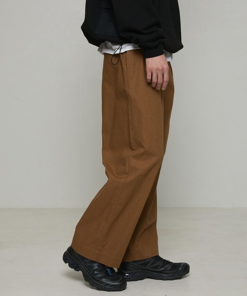 Firsthand（ファーストハンド）の「カジュアル綿麻ワイドパンツ（その他パンツ・メンズ・カーキ/ダークブラウン/ブラック/ナチュラル/グリーン・マルチサイズ）」の20枚目の写真