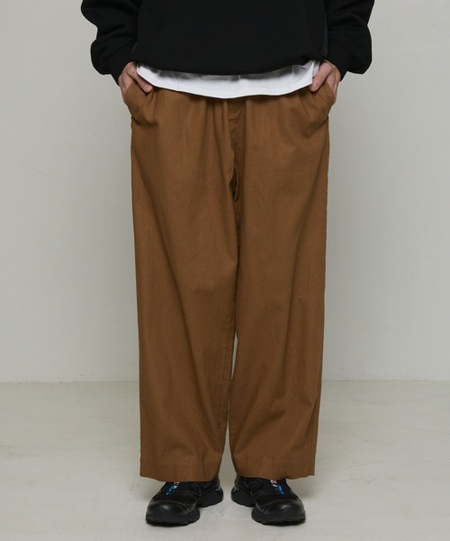 Firsthand（ファーストハンド）の「カジュアル綿麻ワイドパンツ（その他パンツ・メンズ・カーキ/ダークブラウン/ブラック/ナチュラル/グリーン・マルチサイズ）」の21枚目の写真
