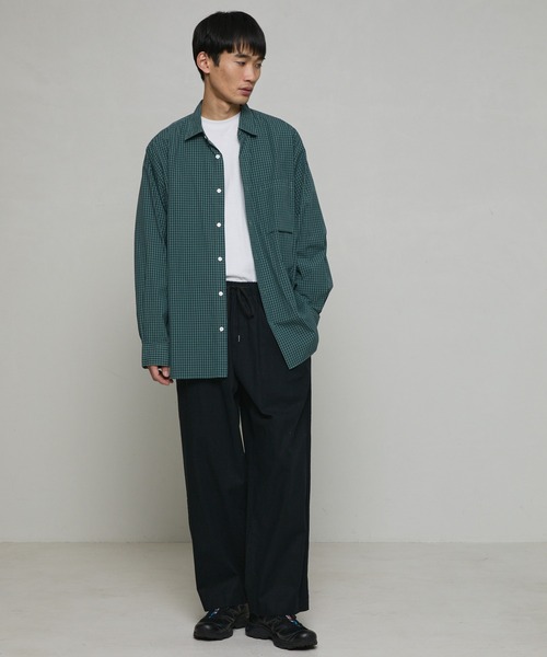 Firsthand（ファーストハンド）の「カジュアル綿麻ワイドパンツ（その他パンツ・メンズ・カーキ/ダークブラウン/ブラック/ナチュラル/グリーン・マルチサイズ）」の22枚目の写真