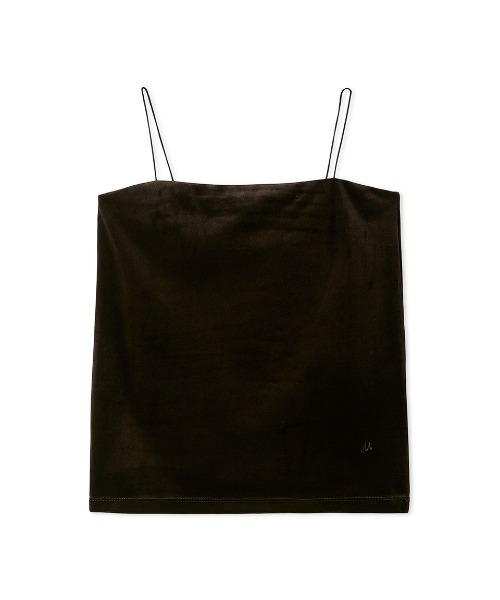 Mila Owen(ミラオーウェン)の「ベロアカップインキャミソール【手洗い可能】(キャミソール・レディース・チャコールグレー/ダークブラウン/ブラック・1/0)」の17枚目の写真