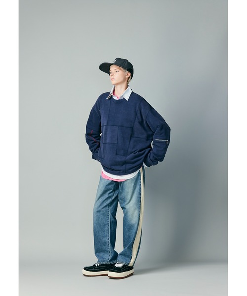 WHIZLIMITED（ウィズリミテッド）の「PATCH SWEAT（スウェット・メンズ・ネイビー/グレー/ブラック・LARGE/MEDIUM）」の3枚目の写真