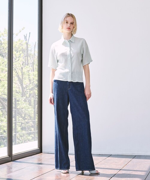 セール】9.75オンスデニムワイドパンツ（その他パンツ