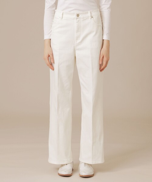 MACKINTOSH LONDON（マッキントッシュ ロンドン）の「【婦人画報掲載】9.75オンスデニムワイドパンツ（その他パンツ・レディース・オフホワイト/ネイビー・36/40/38）」の7枚目の写真