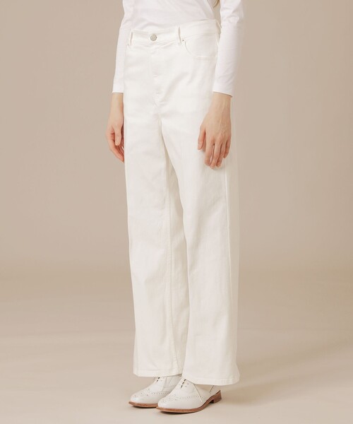MACKINTOSH LONDON（マッキントッシュ ロンドン）の「【婦人画報掲載】9.75オンスデニムワイドパンツ（その他パンツ・レディース・オフホワイト/ネイビー・36/40/38）」の8枚目の写真