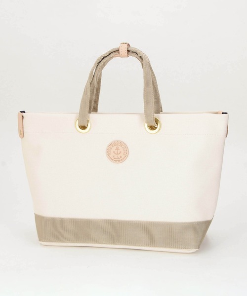 N.I.B（エヌアイビー）の「【N.I.B】別注キャンパストートバッグ（トートバッグ・レディース・ベージュ/ナチュラル/ネイビー・FREE）」の3枚目の写真