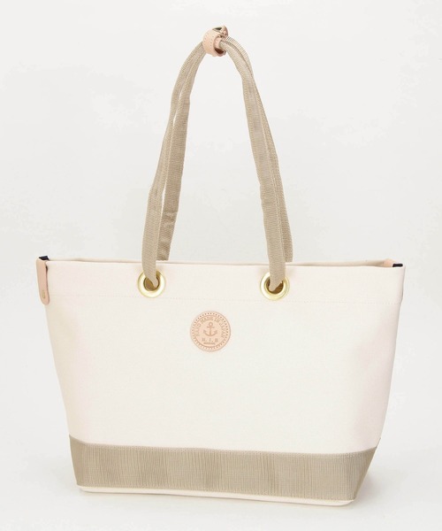 N.I.B（エヌアイビー）の「【N.I.B】別注キャンパストートバッグ（トートバッグ・レディース・ベージュ/ナチュラル/ネイビー・FREE）」の9枚目の写真