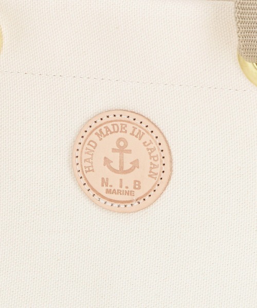 N.I.B（エヌアイビー）の「【N.I.B】別注キャンパストートバッグ（トートバッグ・レディース・ベージュ/ナチュラル/ネイビー・FREE）」の14枚目の写真