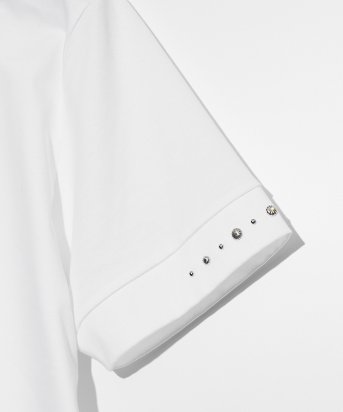 5351 POUR LES HOMMES(ゴーサンゴーイチプールオム)の「スタッズ 半袖 Tシャツ(Tシャツ/カットソー・メンズ・ブラック/ホワイト・44/46/48/50)」の6枚目の写真