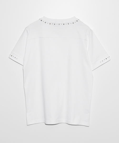 5351 POUR LES HOMMES(ゴーサンゴーイチプールオム)の「スタッズ 半袖 Tシャツ(Tシャツ/カットソー・メンズ・ブラック/ホワイト・44/46/48/50)」の8枚目の写真