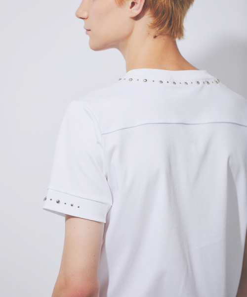 5351 POUR LES HOMMES(ゴーサンゴーイチプールオム)の「スタッズ 半袖 Tシャツ(Tシャツ/カットソー・メンズ・ブラック/ホワイト・44/46/48/50)」の11枚目の写真