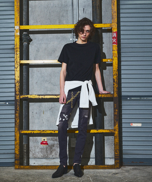 5351 POUR LES HOMMES(ゴーサンゴーイチプールオム)の「スタッズ 半袖 Tシャツ(Tシャツ/カットソー・メンズ・ブラック/ホワイト・44/46/48/50)」の17枚目の写真