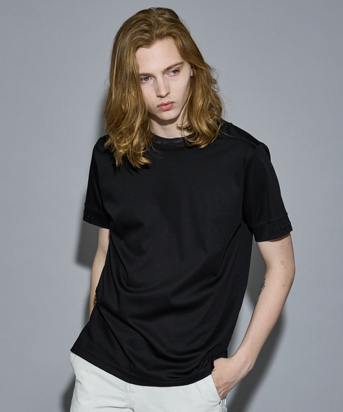 5351 POUR LES HOMMES(ゴーサンゴーイチプールオム)の「スタッズ 半袖 Tシャツ(Tシャツ/カットソー・メンズ・ブラック/ホワイト・44/46/48/50)」の19枚目の写真