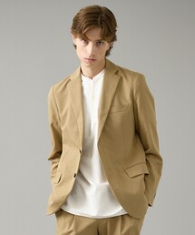 ABAHOUSE（アバハウス）の「【セットアップ対応】リネンライク ライトジャケット   軽量 ストレッチ 手洗い可（セットアップ）」