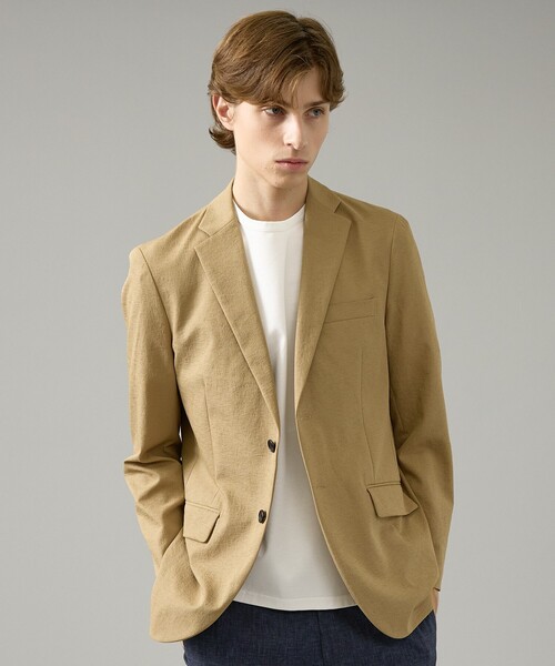 ABAHOUSE（アバハウス）の「【セットアップ対応】リネンライク ライトジャケット / 軽量 ストレッチ 手洗い可（セットアップ・メンズ・ブラック/ネイビー/ダークベージュ/ベージュ・44/48/50/46）」の17枚目の写真