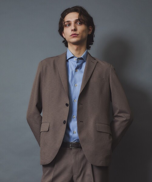 ABAHOUSE（アバハウス）の「【セットアップ対応】リネンライク ライトジャケット / 軽量 ストレッチ 手洗い可（セットアップ・メンズ・ブラック/ネイビー/ダークベージュ/ベージュ・44/48/50/46）」の21枚目の写真