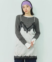 ≪WEB限定≫【新色追加】LINGERIE CAMISOLE ONEPIECE/ランジェリーキャミソールワンピース