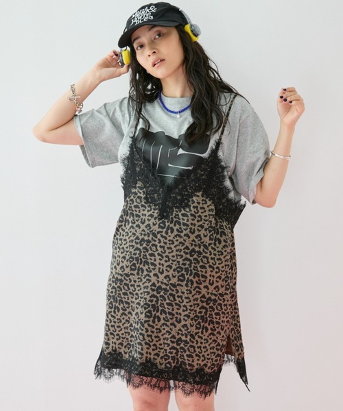 MIRROR STOKE(ミラーストーク)の「≪WEB限定≫【新色追加】LINGERIE CAMISOLE ONEPIECE/ランジェリーキャミソールワンピース(ワンピース・レディース・オリーブ/ブラック/グレイッシュベージュ/モカ・MEDIUM)」の2枚目の写真