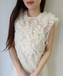 CORNERS | チュールフリルベスト(Tシャツ/カットソー)