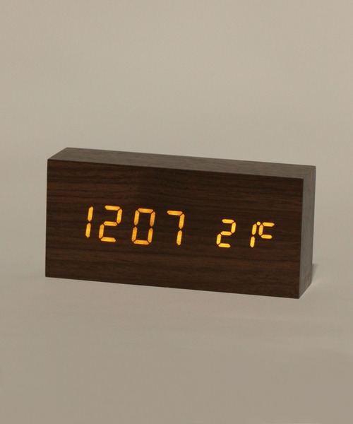 AREA WARE デジタルクロック LAKOLE（ラコレ）の「デジタルクロックWOOD[レクタングル] / 289907