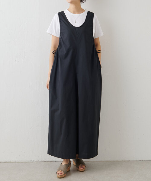 BEARDSLEY（ビアズリー）の「サイドギャザーサロペット（サロペット/オーバーオール・レディース・ブラック・FREE）」の8枚目の写真