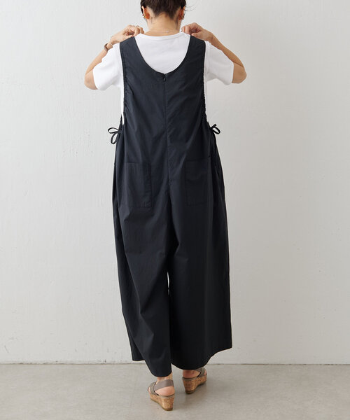 BEARDSLEY（ビアズリー）の「サイドギャザーサロペット（サロペット/オーバーオール・レディース・ブラック・FREE）」の10枚目の写真