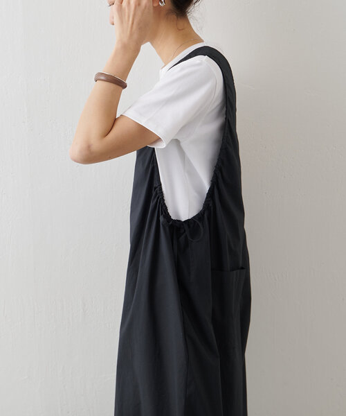 BEARDSLEY（ビアズリー）の「サイドギャザーサロペット（サロペット/オーバーオール・レディース・ブラック・FREE）」の12枚目の写真